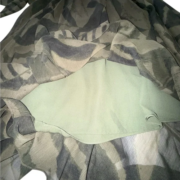 Lauren Ralph Lauren Green Midi Dress NWT Size 16 Fit & Flare - Picture 10 of 12